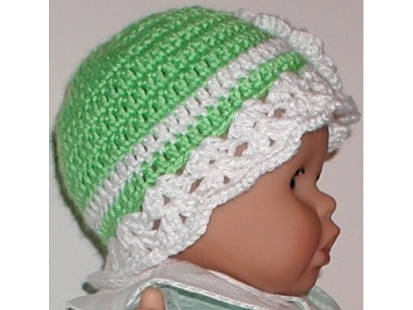 lime green baby hat