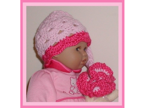 pink preemie elf hat