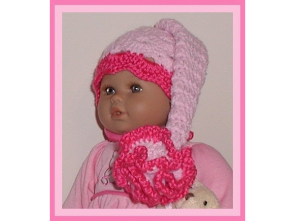 pink elf hat for preemie girl