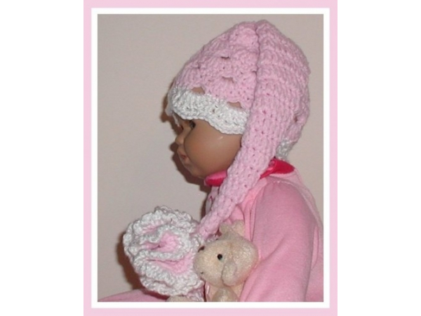 pink elf hat for preemie girls