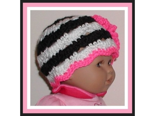 zebra hat for preemie girls