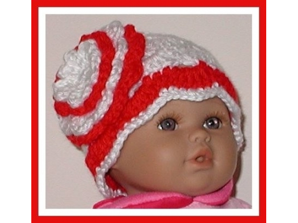 Extra Small Christmas Baby Girl Hat