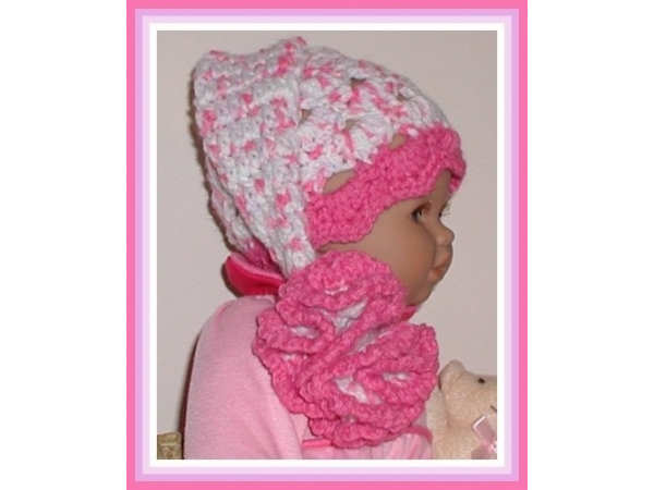 hot pink preemie girls hat