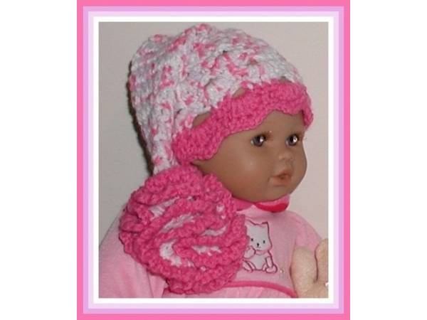 pink elf preemie hat