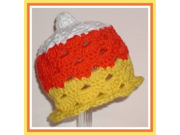 Toddler Girl Halloween Candy Corn Hat