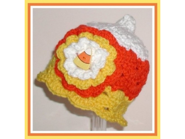 Orange Toddler Girl Hat