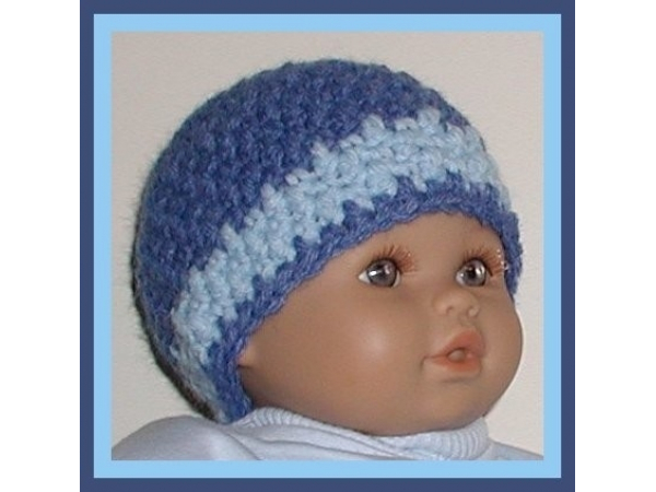 denim blue hat for preemie boys