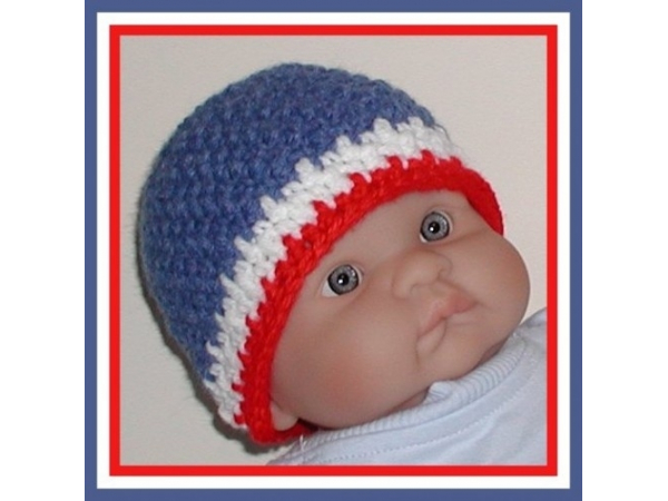 patriotic baby boys beanie