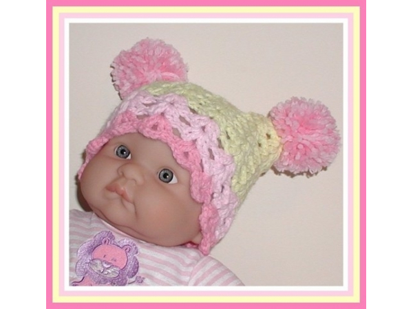 pink and yellow jester hat newborn babies