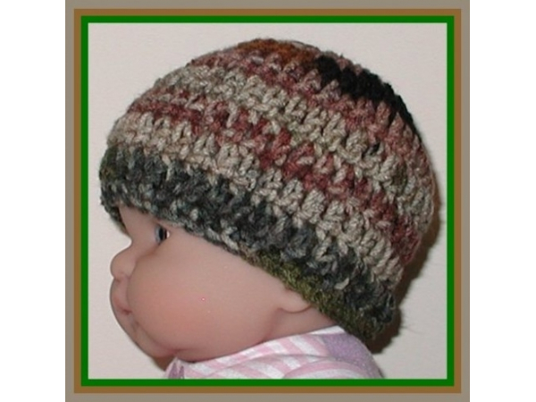 newborn boys camo beanie