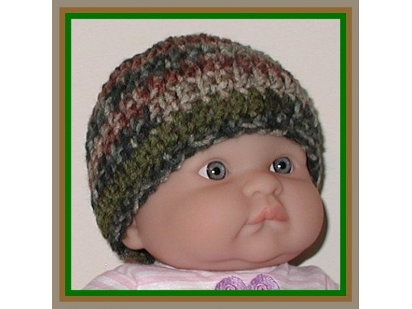 newborn boy camo hat