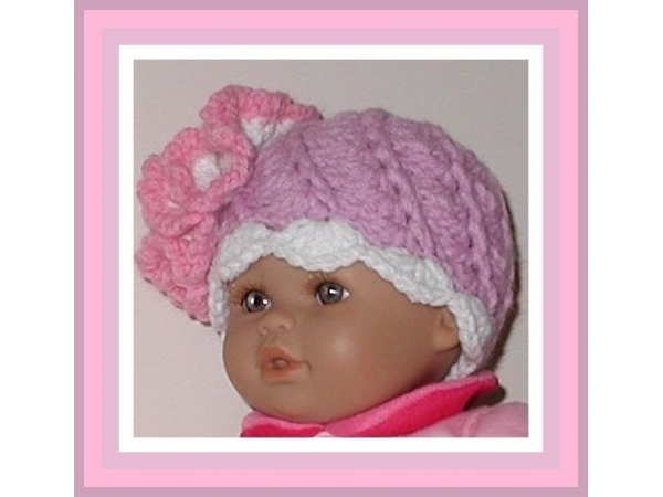 lavender preemie hat