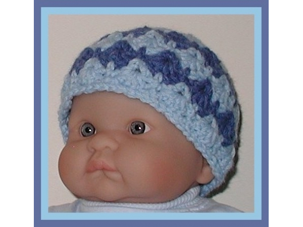 blue denim and sky blue hat for newborn baby boy