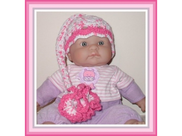 lavender elf hat for baby girls