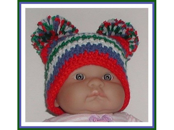 blue red baby boy hat