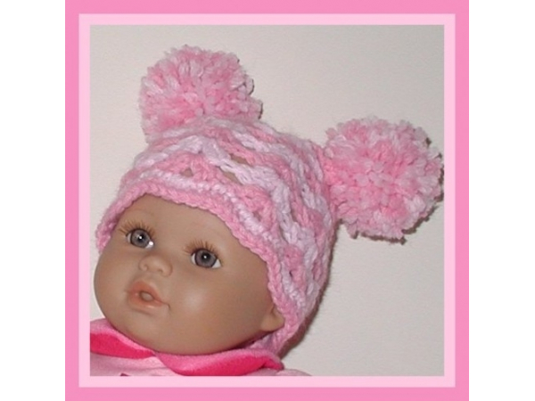 pink preemie girl hat