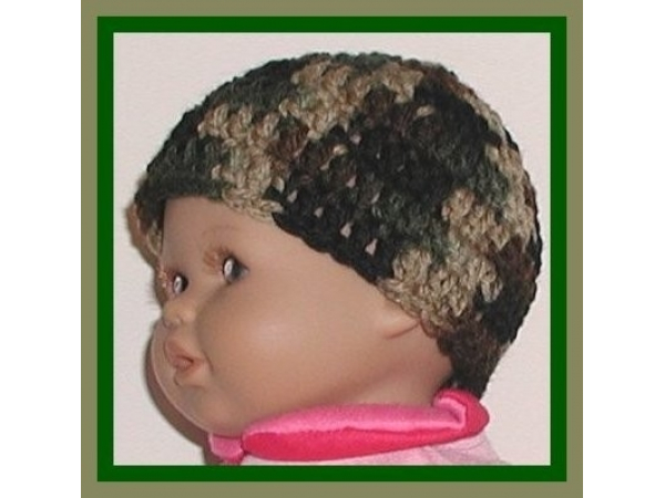 preemie boy camo hat