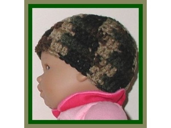 preemie camo hat for boys