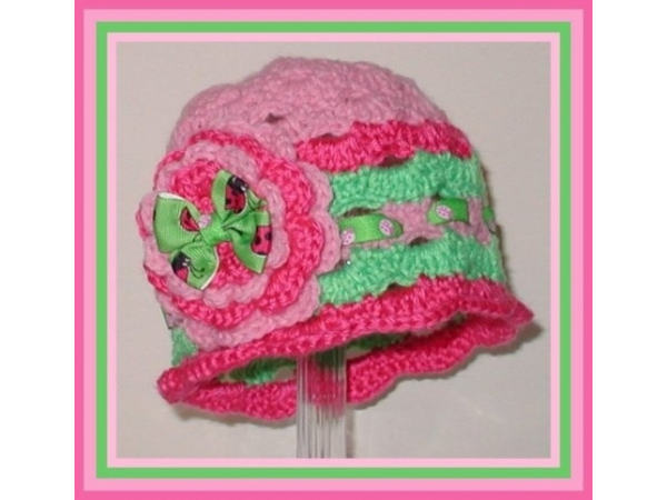 ladybug baby hat