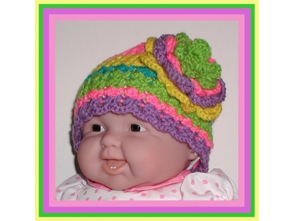 toddler girl hat in bright colors