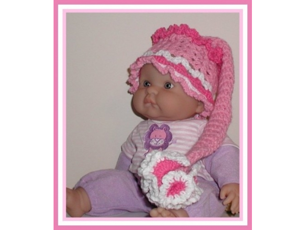 pink elf hat for newborn girls