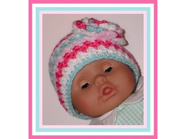 aqua and pink baby girl has