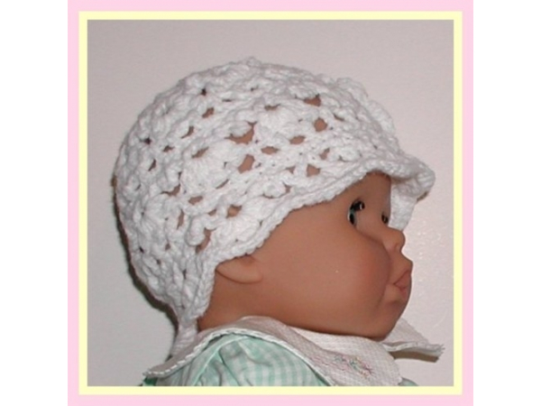 white hat for baby girls