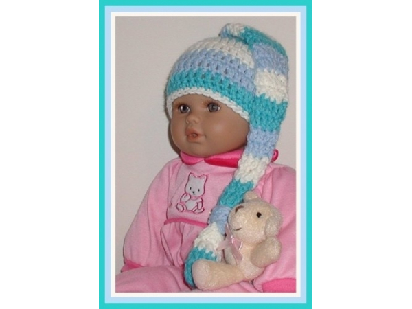 blue preemie elf hat