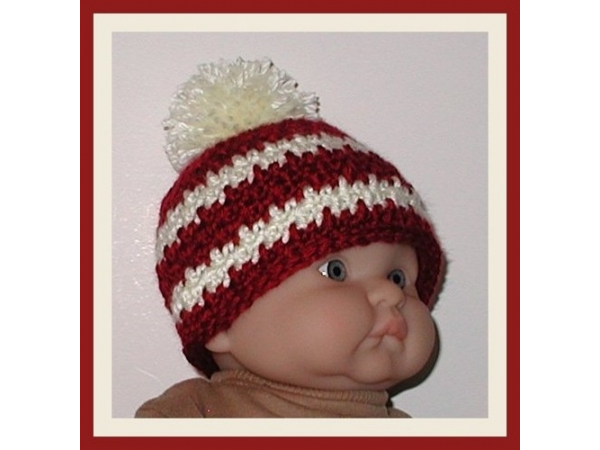 burgundy baby boy hat