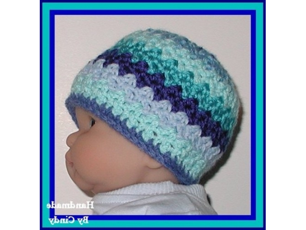 striped baby boys beanie
