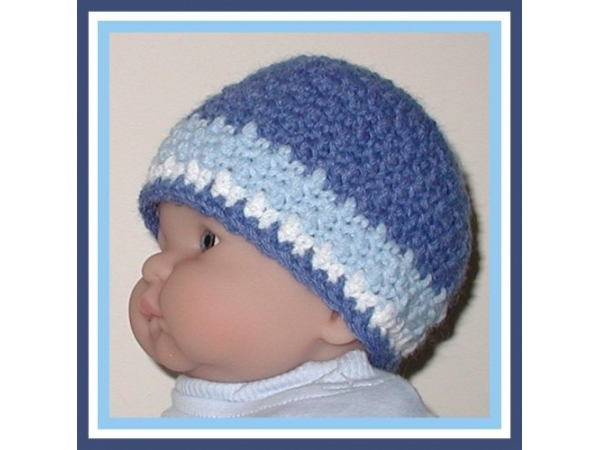 sky blue baby boys hat