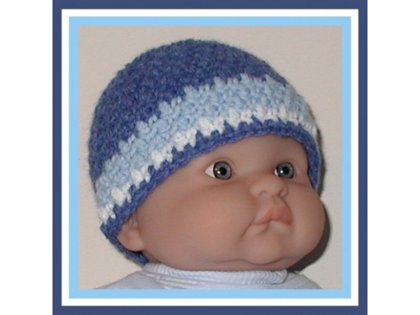 sky blue beanie for baby boys