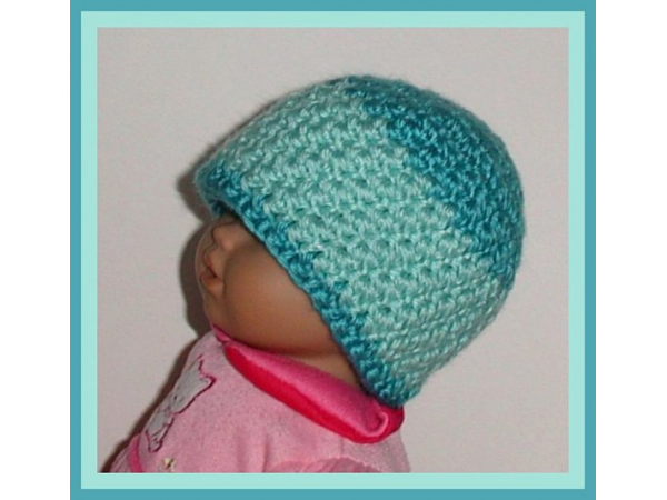 turquoise boys preemie hat