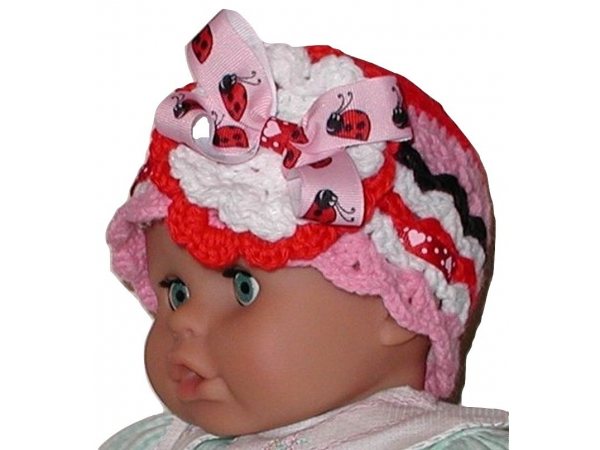 ladybug baby hat