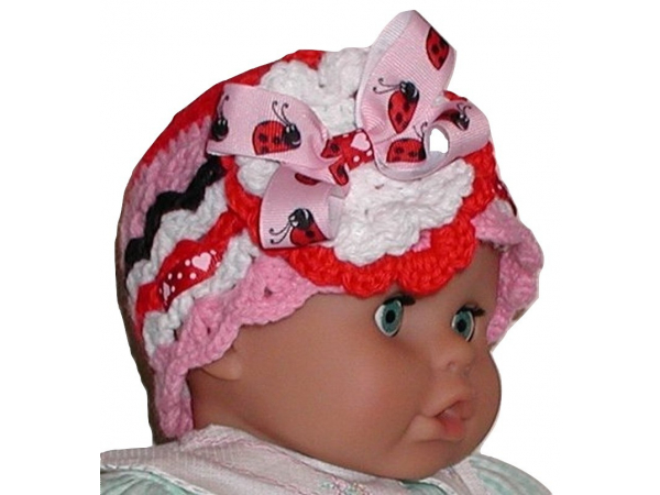 ladybug baby girl hat
