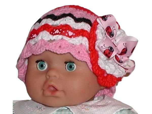 ladybugs baby girl hat