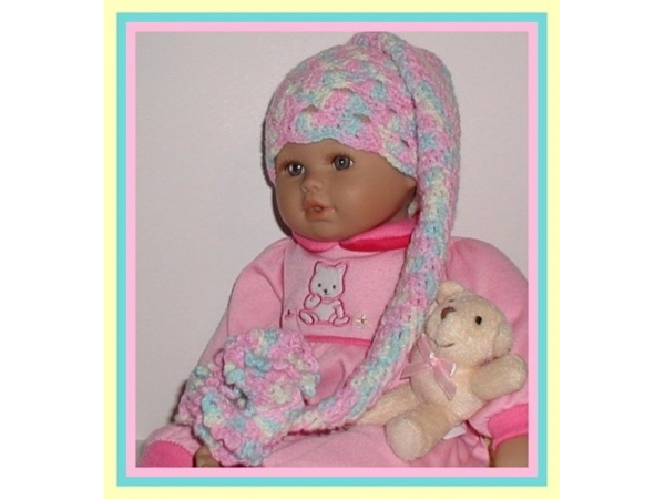 mixed colors preemie girl elf hat
