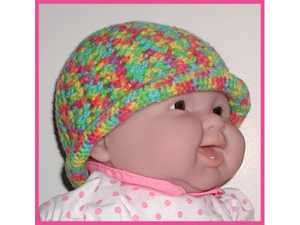 groovy baby girl hat