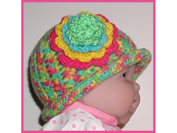 groovy toddler girls hat