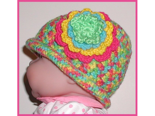hippie baby girl hat
