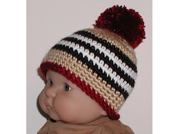 tan baby boy hat