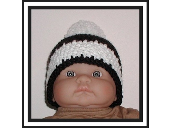 black and white beanie for baby boys
