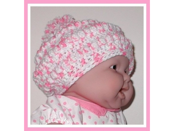 white toddler beret