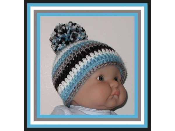 blue black gray white hat for baby boys