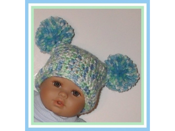 mint green preemie boys hat