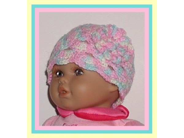 pastel colors preemie girl hat