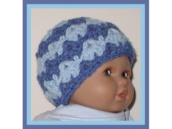 Blue preemie hat for boys