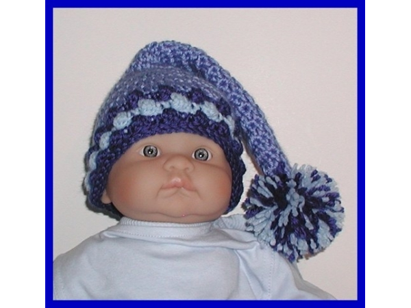 blue elf baby hat