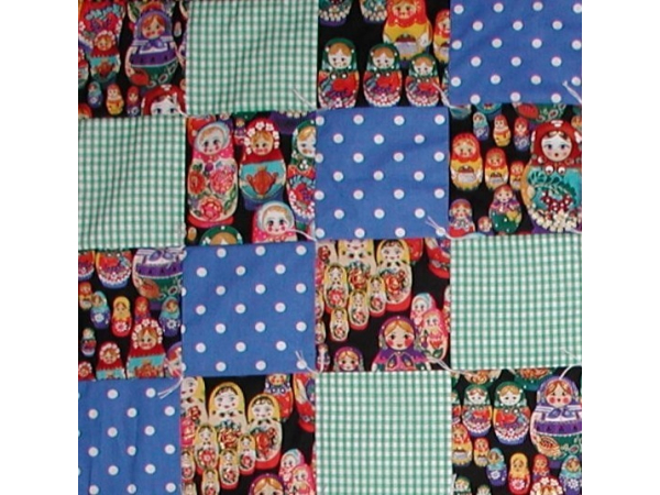 Russian dolls baby quilt