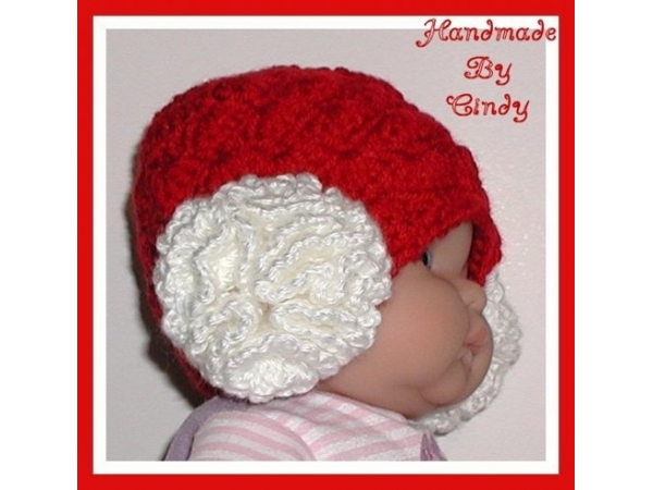 Christmas hat baby girls 3-12 mo